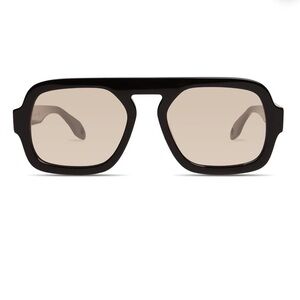 ELISA JOHNSON JANE SUNGLASSES IN GLOSS BLACK